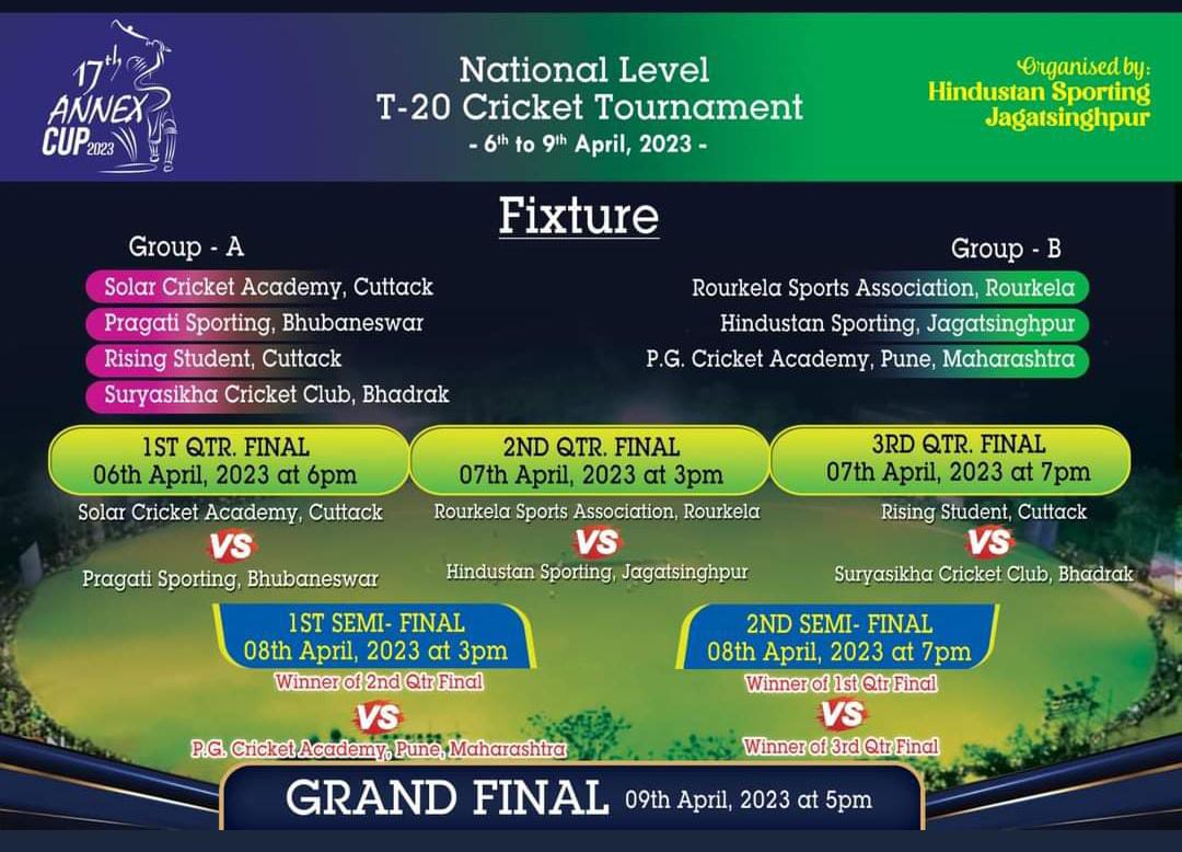 17TH ANNEX CUP NATIONAL LEVEL T20 CRICKET TOURNAMENT