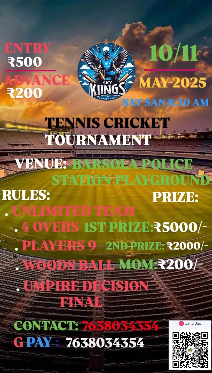 Tennis cricket tournament 