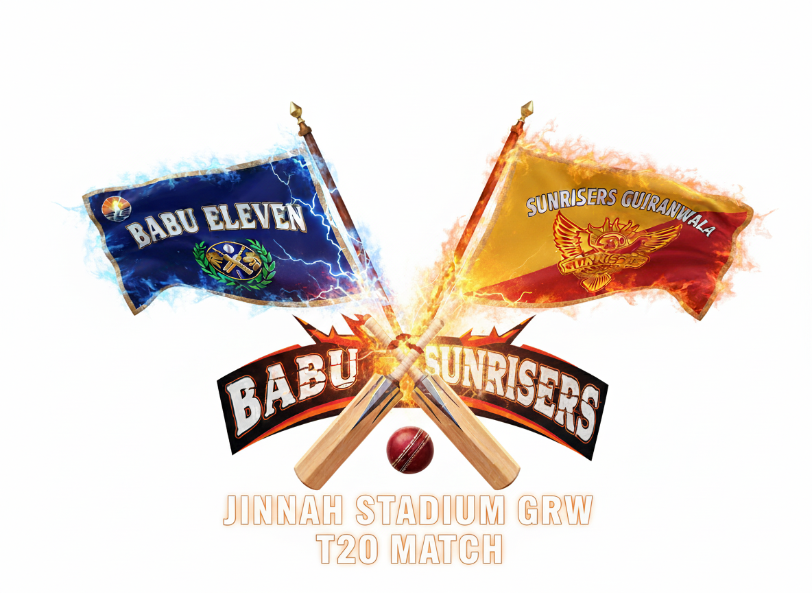 Sunrisers Gujranwala vs Babu Eleven